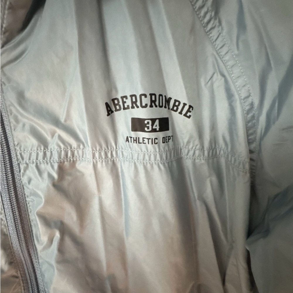 Abercrombie Three-Bar Windbreaker, Mesh Lining, Ladies Large - Picture 2 of 7